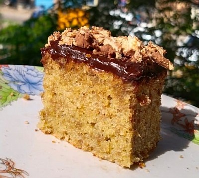 Home made healthy banana cake made with unbleached and chemical free maida(all purpose flour).)